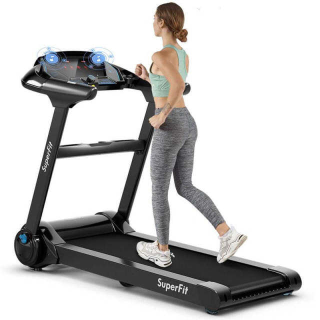 Folding Treadmill 2.25 HP Motorized he3 Treadmill Portable Compact Running Machine For Home Office with LED Touch Display & APP Control