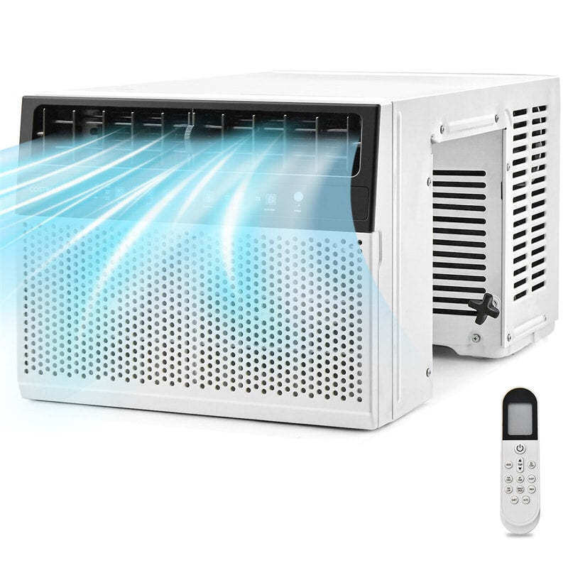 10000 BTU U-Shaped Inverter Window Air Conditioner, Over-the-Sill AC Unit with Remote, LED Panel, Sleep & Energy Saver Mode for 250 Sq.Ft Rooms