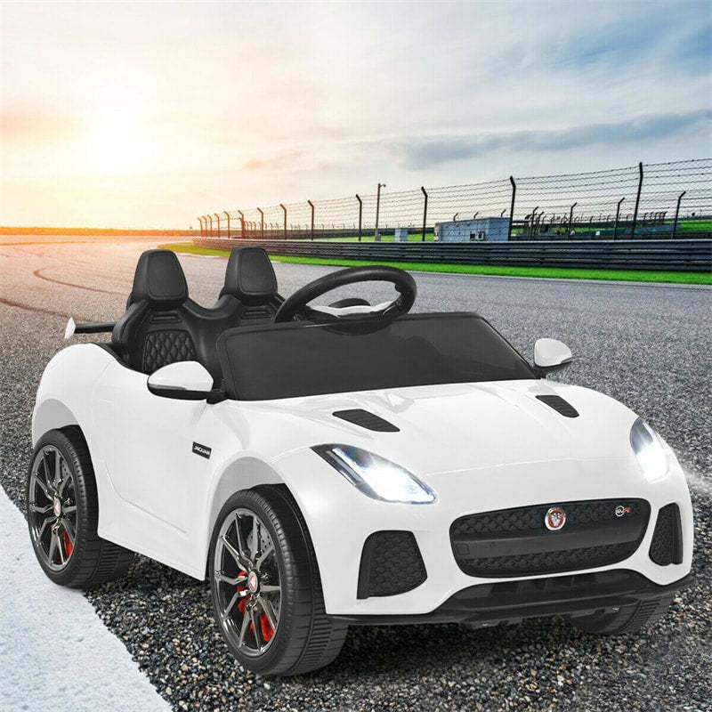 12V Kids Ride-On Car, Licensed Jaguar F-Type SVR Electric Vehicle with Remote Control, Lights, MP3, Motorized Car, Gift for Boys & Girls