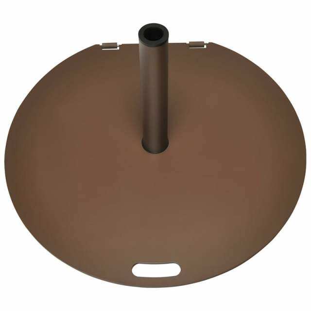 50LBS Steel Patio Umbrella Base with Wheels, 27.5" Heavy Duty Outdoor Round Umbrella Stand for Poolside Backyard Garden Lawn