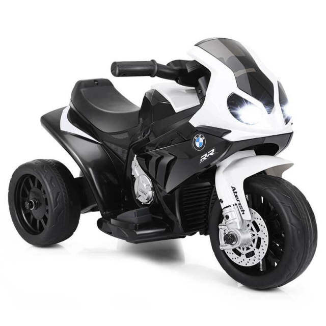 Kids Ride on Motorcycle, Licensed BMW 6V Battery Powered 3-Wheel Motorcycle Car Toy with Lights & Music