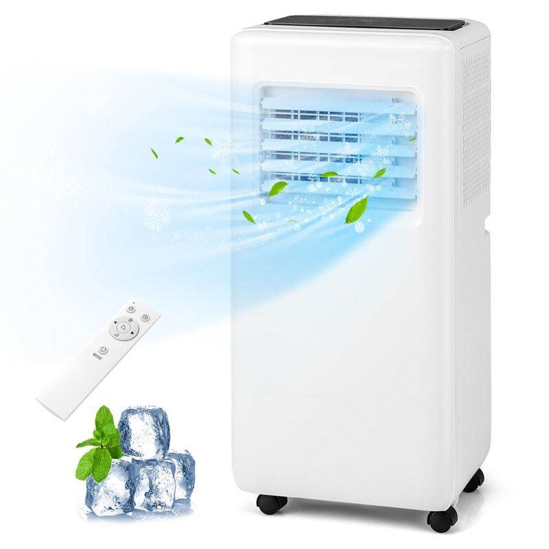 10000BTU Portable Air Conditioner 3-in-1 Quiet AC Unit with Fan, Dehumidifier, Smart Sleep Mode, Remote Control, Window Installation Kit
