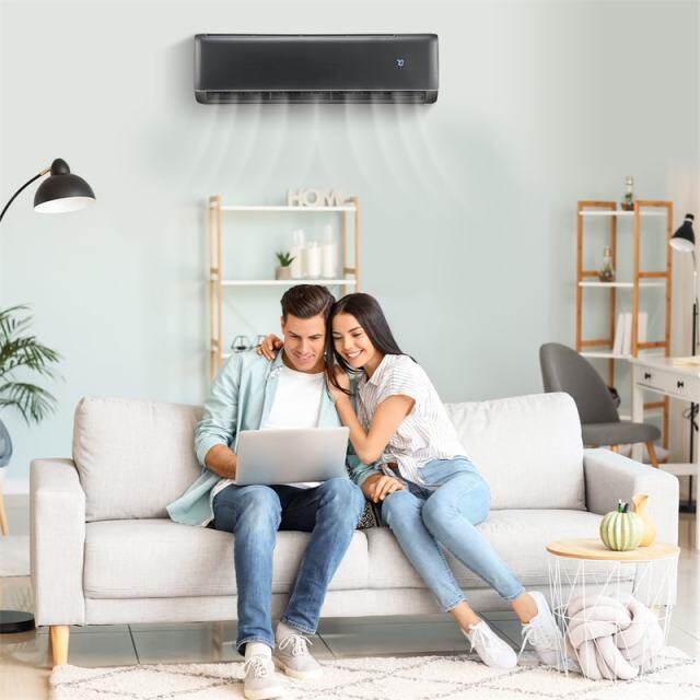 12000 BTU Mini Split Air Conditioner & Heater, 21 SEER2 Energy Star Certified Inverter Split AC with Heat Pump, Cools 750 Sq.Ft Bedroom, Home, Office