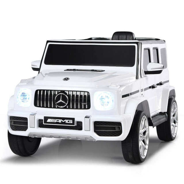 12V Kids Ride On Car, Licensed Mercedes-Benz G63 Electric Vehicle with Remote Control, Double Open Doors & Music, Battery Powered Ride On Toy