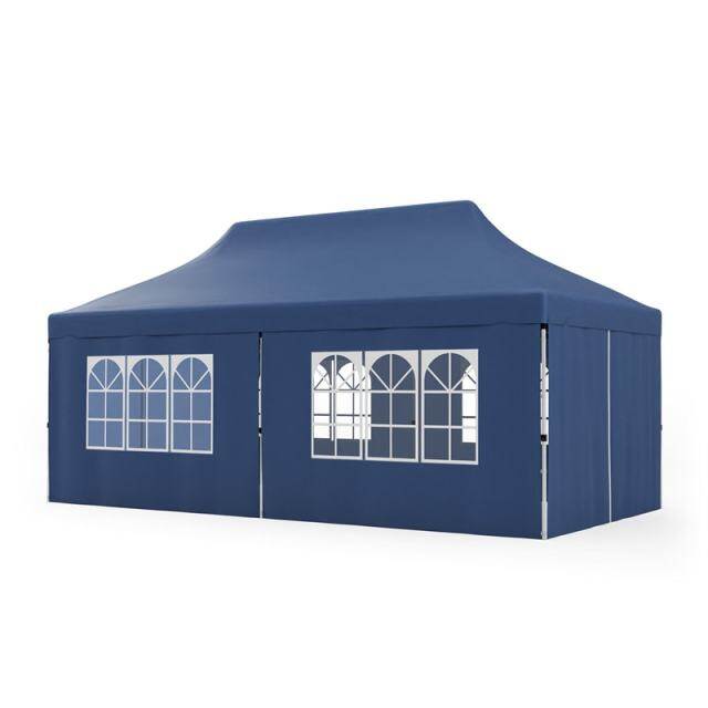 10x20FT Pop Up Canopy with 6 Removable Sidewalls & Carry Bag, UPF50+ Instant Setup Outdoor Canopy Tent for Weddings, Parties, Backyard & Beach