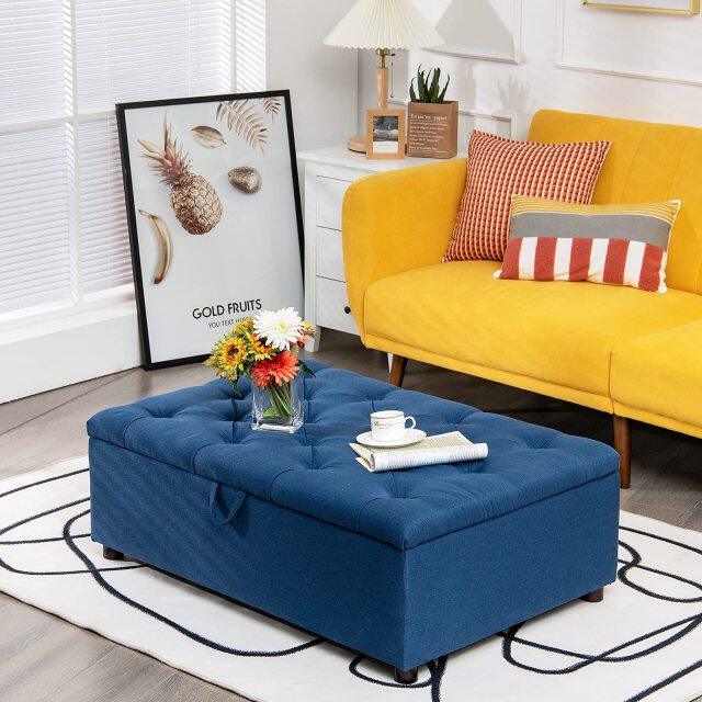 KOMFOTT Folding Ottoman Sleeper Chair With Mattress, Convertible Fold Out Sofa Bed