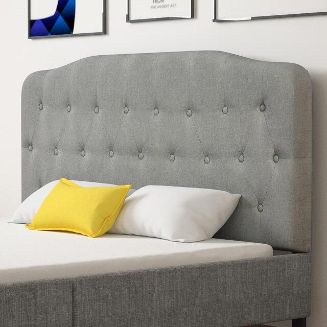 KOMFOTT Upholstered Headboard, Adjustable Height from 38" to 53" Platform
