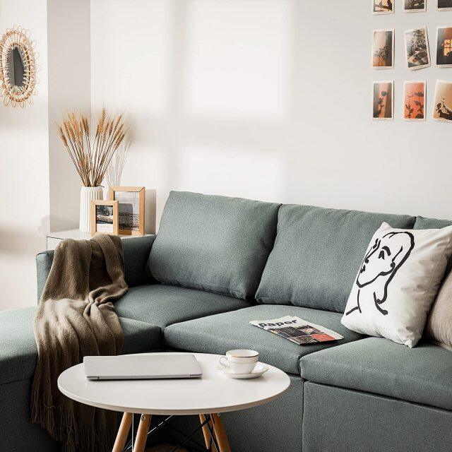 KOMFOTT Modern L-Shaped Convertible Sectional Sofa Couch with Reversible Chaise