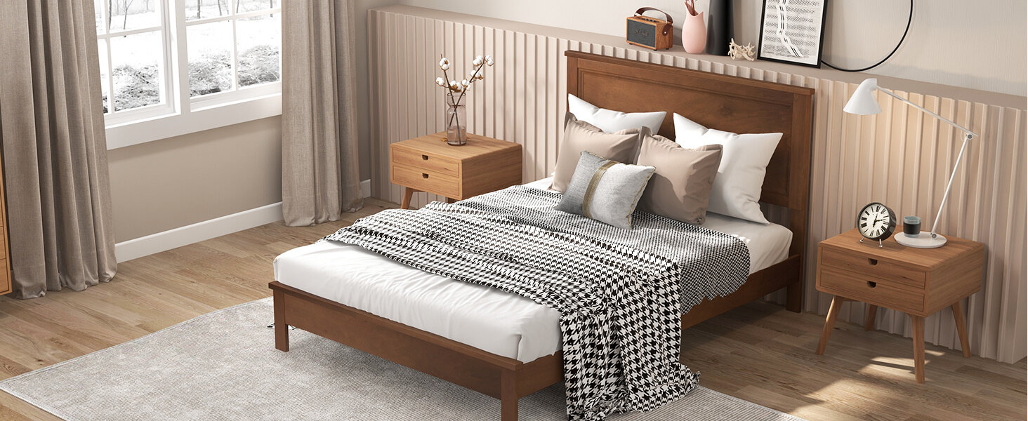 Wood Queen Bed Frame