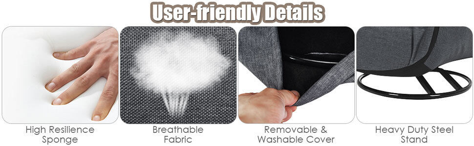 360 Degree Swivel Floor Chair