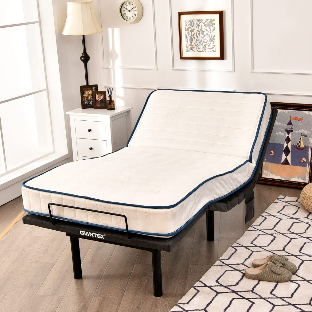 KOMFOTT Adjustable Bed Base with Wireless Remote (Twin-XL) / (Queen)