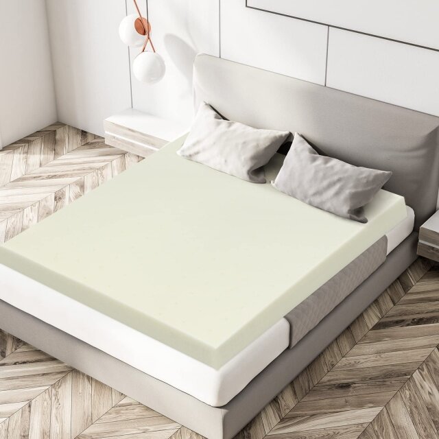 KOMFOTT Mattress Topper, Ventilated Memory Foam Mattress Topper for Bed, 3 Inch