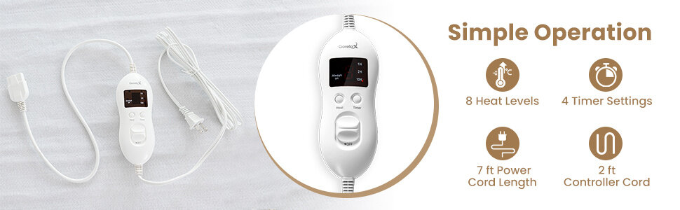 washable heated pad for bed