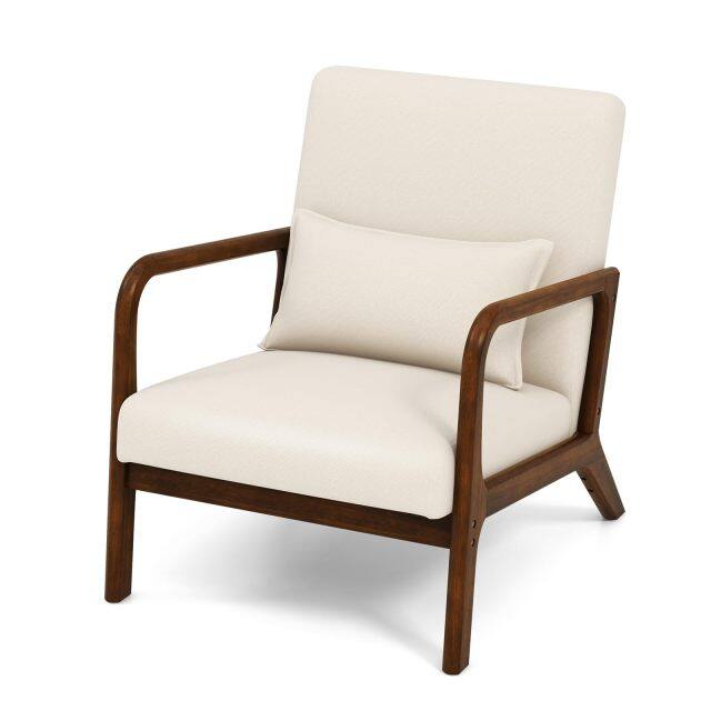 KOMFOTT Modern Accent Chair with Pillow