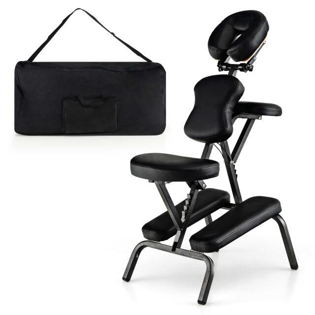 KOMFOTT Portable Light Weight Massage Chair, Travel Massage Tattoo Spa Chair w/Carrying Bag