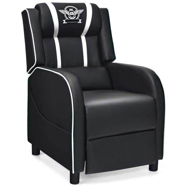 KOMFOTT Adjustable Massage Gaming Chairs for Adults w/Footrest, Remote Control & Side Pocket