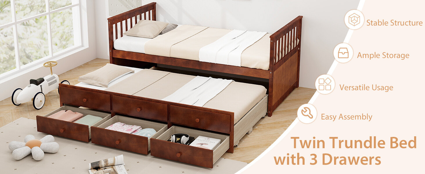 twin trundle bed