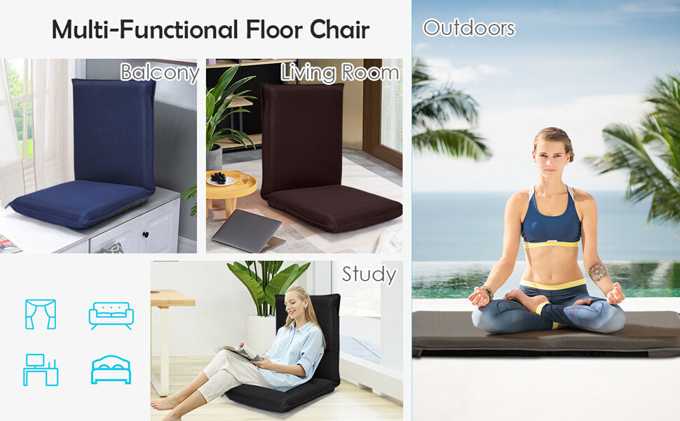 Adjustable Mesh Floor Sofa Chair