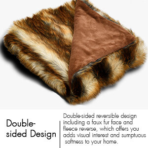 Faux Fur Throw Blanket