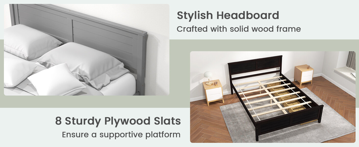 Wood Platform Bed Frame
