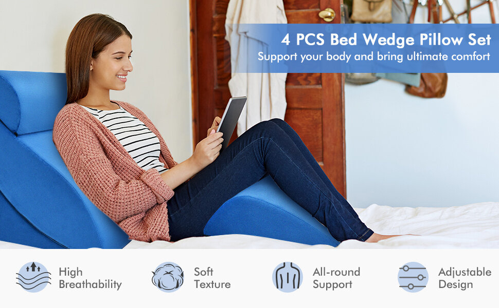 Adjustable Memory Foam Incline Pillows