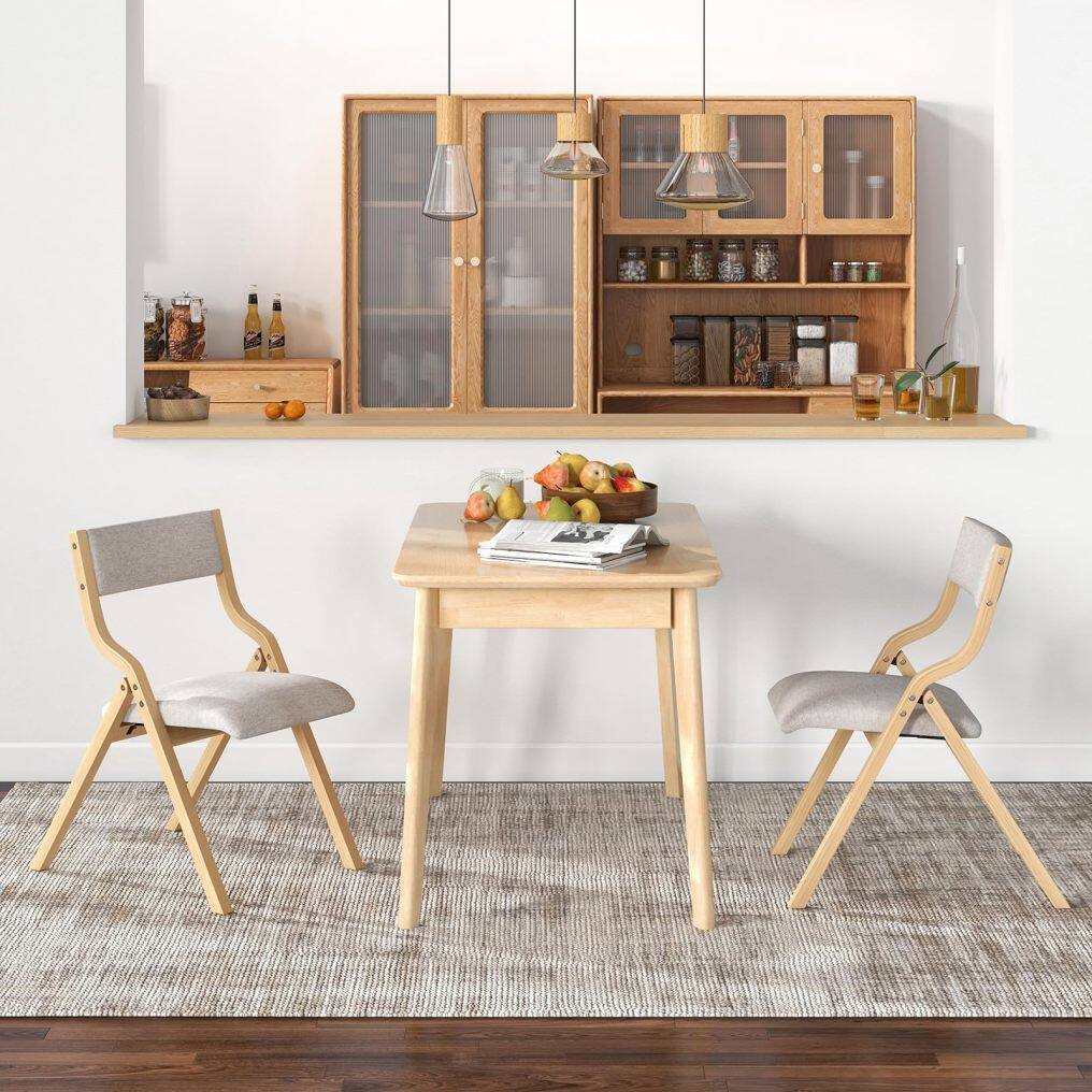 KOMFOTT Folding Dining Chairs Set of 2/4, No Assembly Required