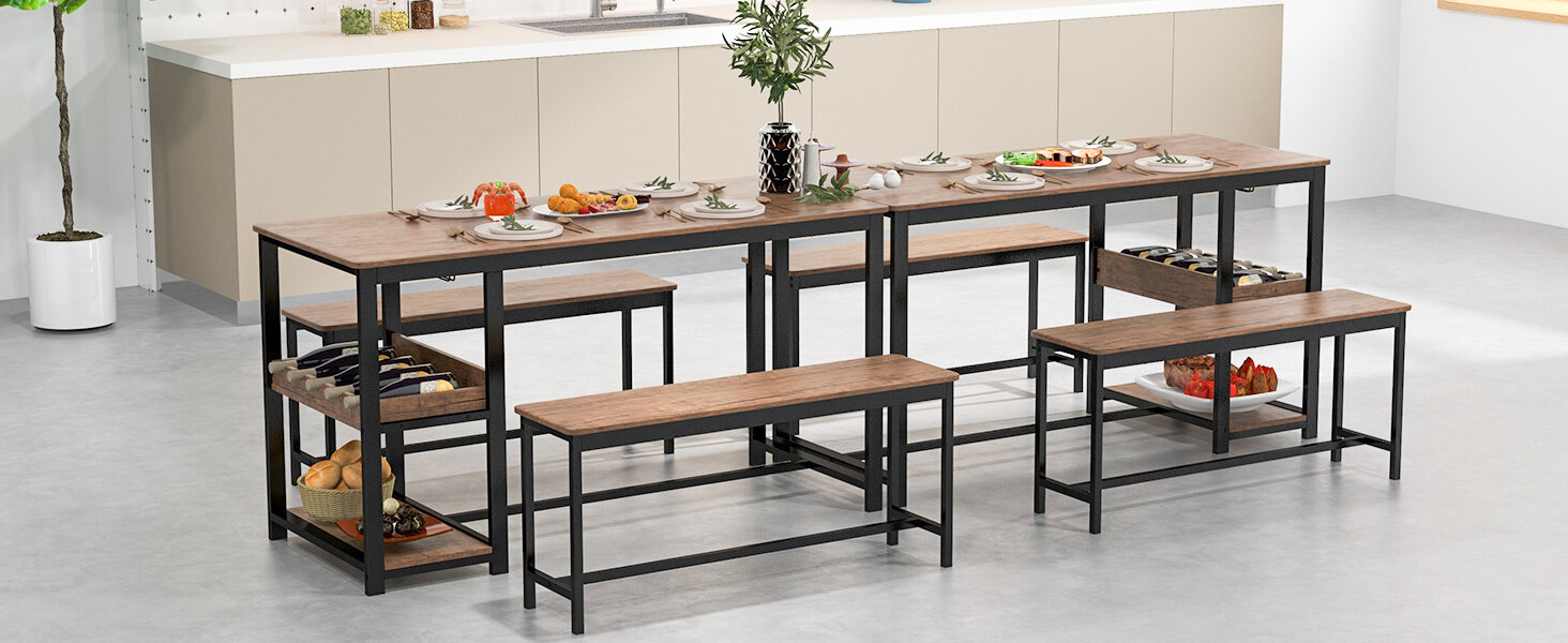 Large Dining Table Set