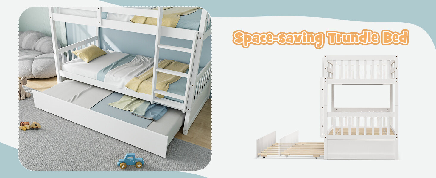 Space-saving Trundle Bed