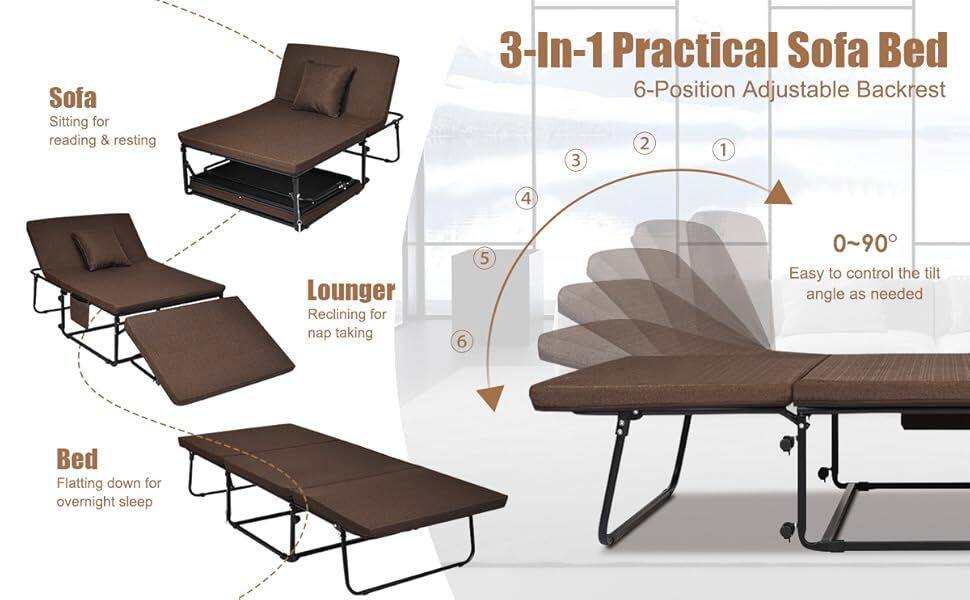 Convertible Chair Bed