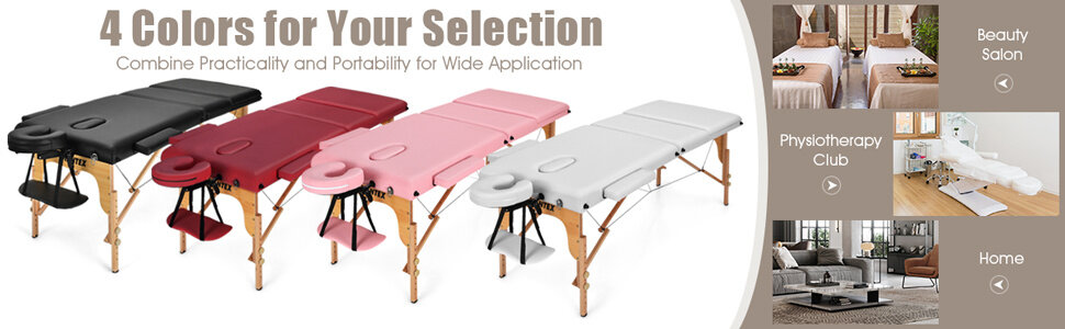 professional salon spa bed can be adjusted from 24'' to 34''