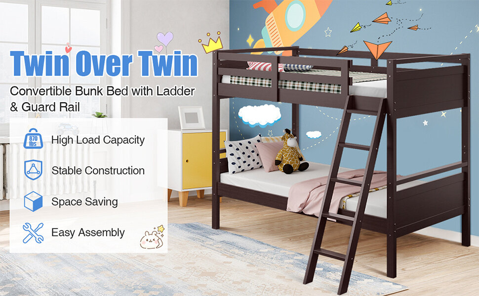 Twin Over Twin Bunk Bed