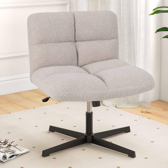 KOMFOTT Criss Cross Chair, Height Adjustable Computer Swivel Office Chair