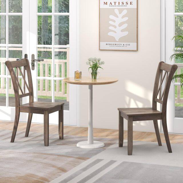KOMFOTT Wood Dining Chairs Set of 2/4
