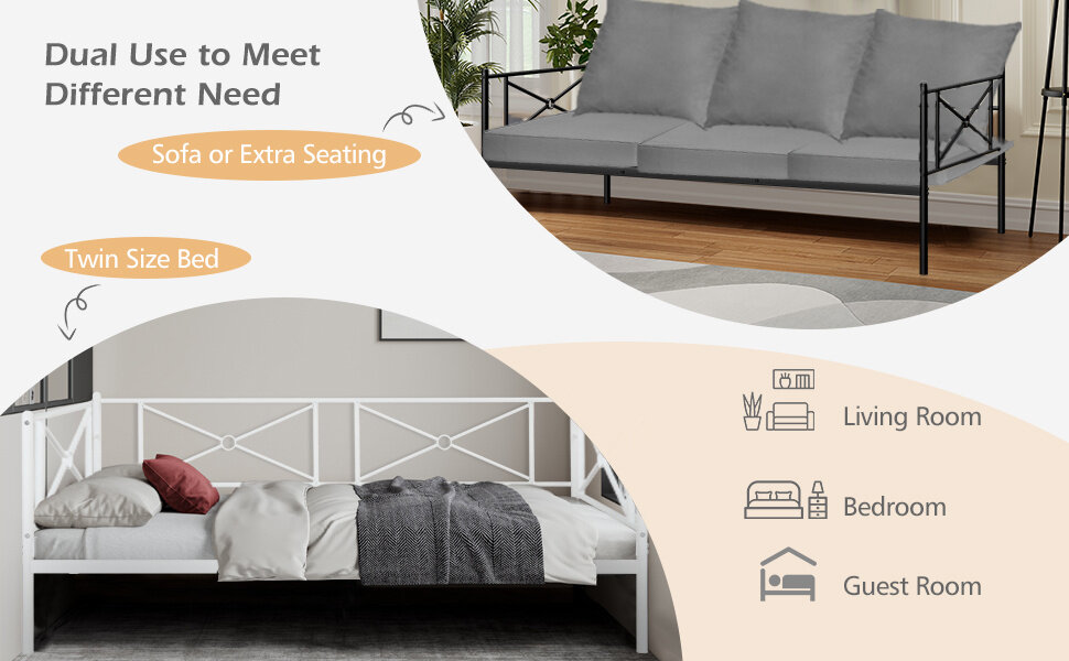 metal daybed frame