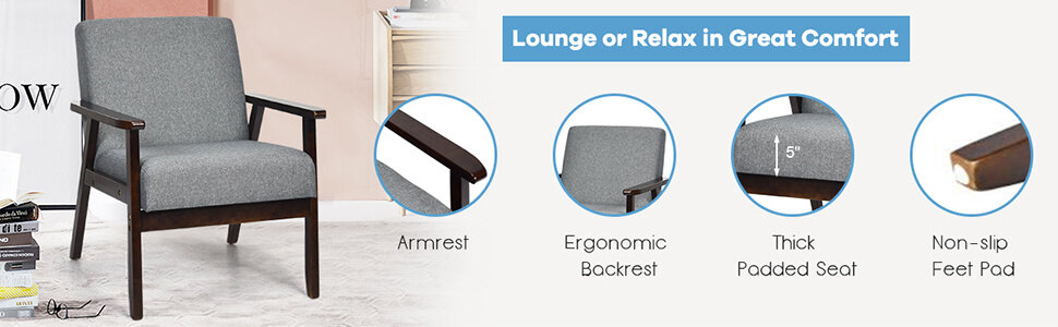 mid century accent chair