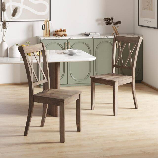 KOMFOTT Wood Dining Chairs Set of 2/4
