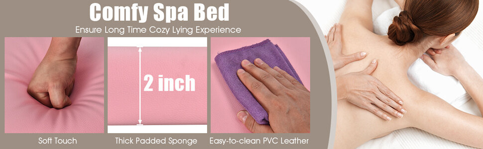 3 folding massage bed