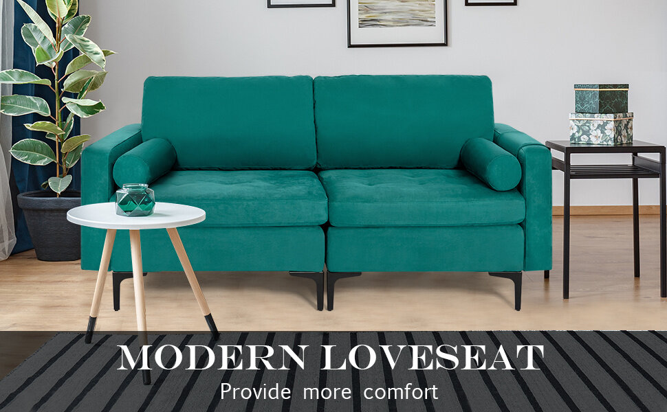 modern loveseat