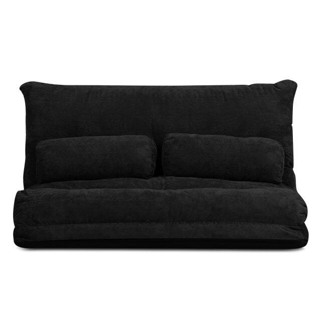 KOMFOTT Foldable Floor Lazy Sofa with 2 Pillows
