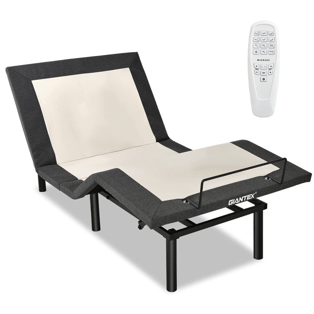 KOMFOTT Adjustable Bed Base with Wireless Remote (Twin-XL) / (Queen)