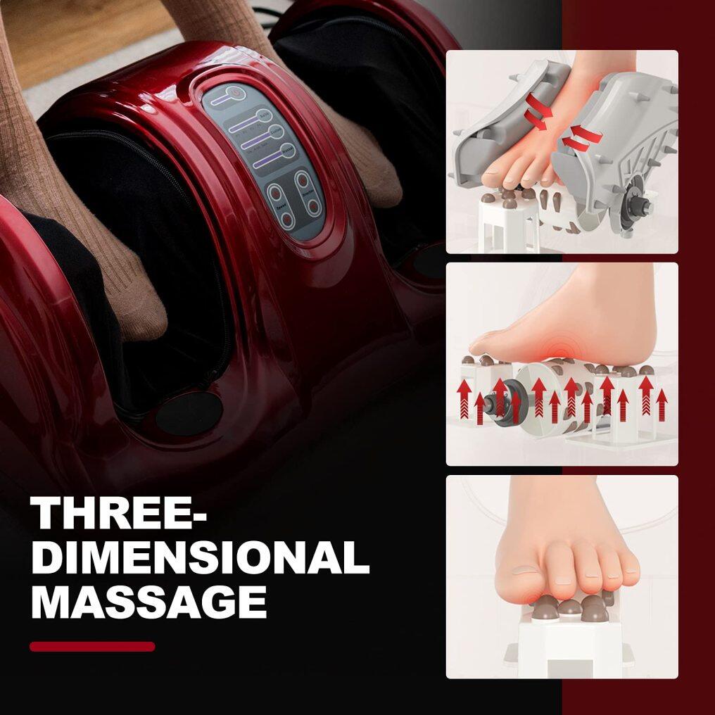 KOMFOTT Electric Shiatsu Foot Massager with Remote and 4 Massage Modes