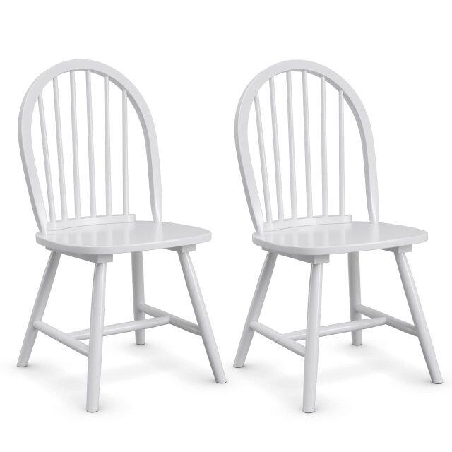 KOMFOTT Set of 2/4 Windsor Chairs, Kitchen Dining Chairs with Backrest
