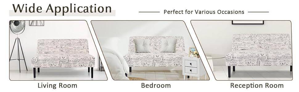 Armless Loveseat Sofa