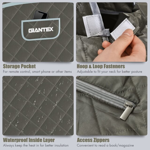 KOMFOTT Portable Folding 1 or 2 Person Steam Spa Sauna with Remote Control