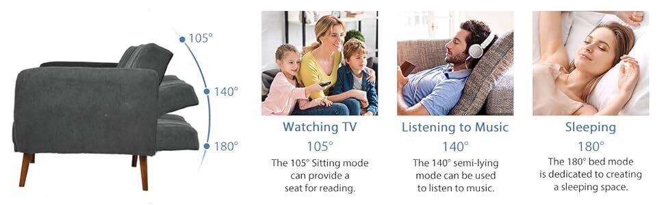 Convertible Sofa Couch Sleeper