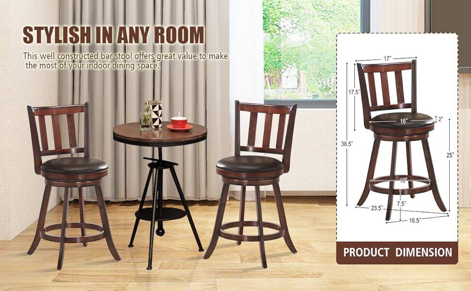 Bar Stools Set of 2