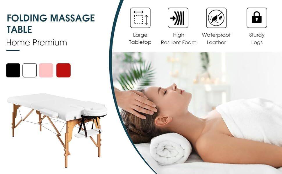 folding massage table
