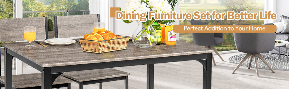Bench Dining Set