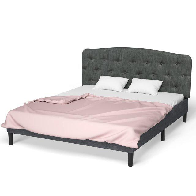 KOMFOTT Upholstered Headboard, Adjustable Height from 38" to 53" Platform, Full Size