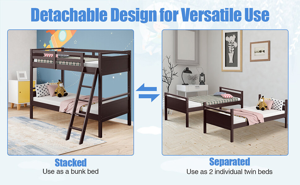 Twin Over Twin Bunk Bed